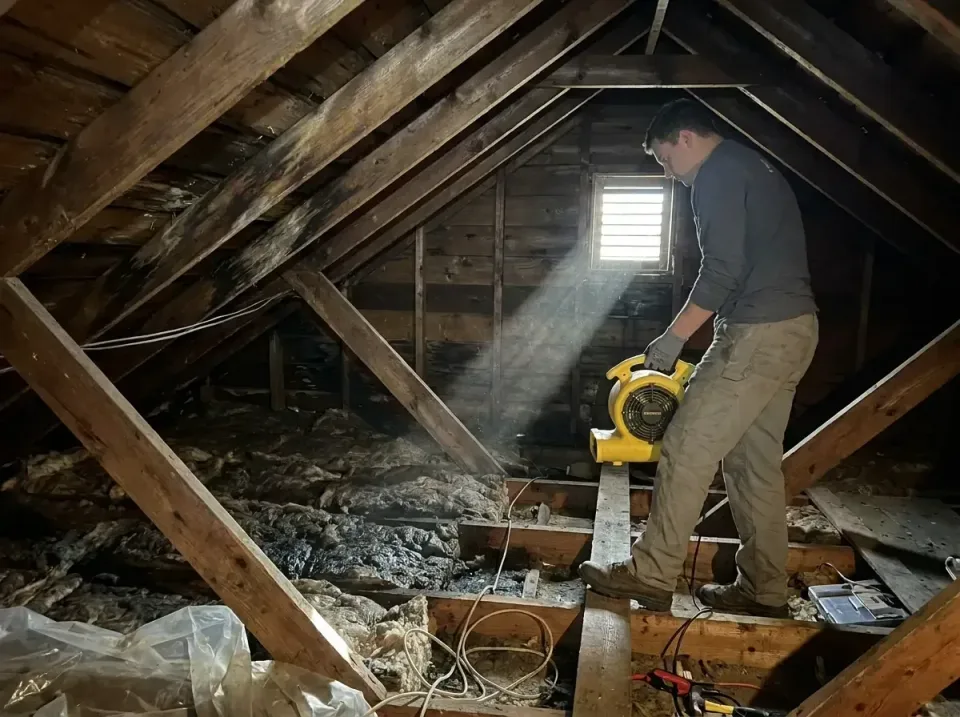attic-water-damage-drying-proc-007 — frequently asked questions, Emergency Water Extraction & 24/7 Flood Response in Lochslo…